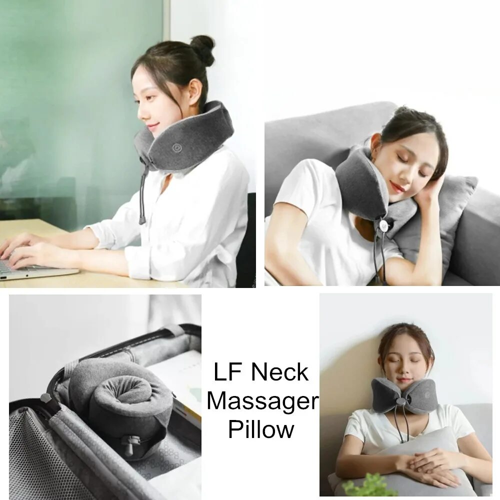 Массажная подушка Xiaomi Lefan LF-tj001. Xiaomi Comfort-u Pillow Massager. Массажная подушка для шеи Xiaomi Lefan LERAVAN massage Pillow Grey (LR-s100). Массажер для шеи подушка Lefan massage Sleep Neck Pillow. Массажер для шеи mijia