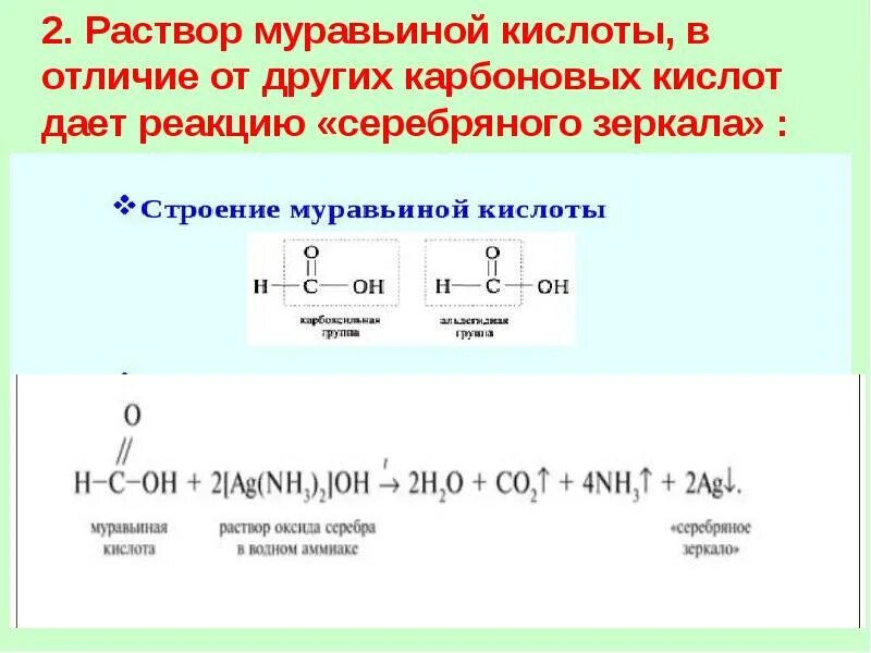 Муравьиная кислота среда раствора