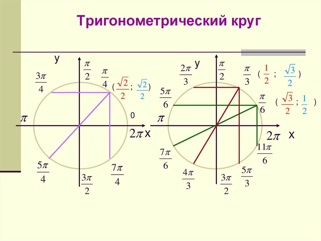 Тригонометрическая окружность -2pi. Ось синусов на окружности. Тригонометрическая окружность 10 класс. Тригонометрический круг второй оборот.