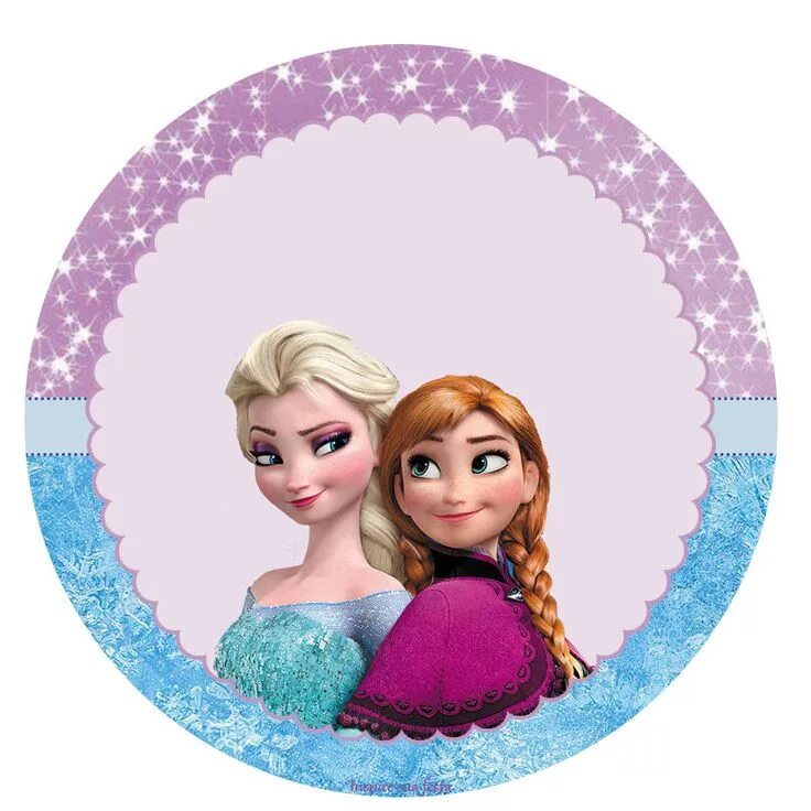 Катушка frozen. Круглая рамка Холодное сердце.