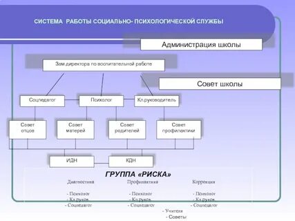 Система работы в школе