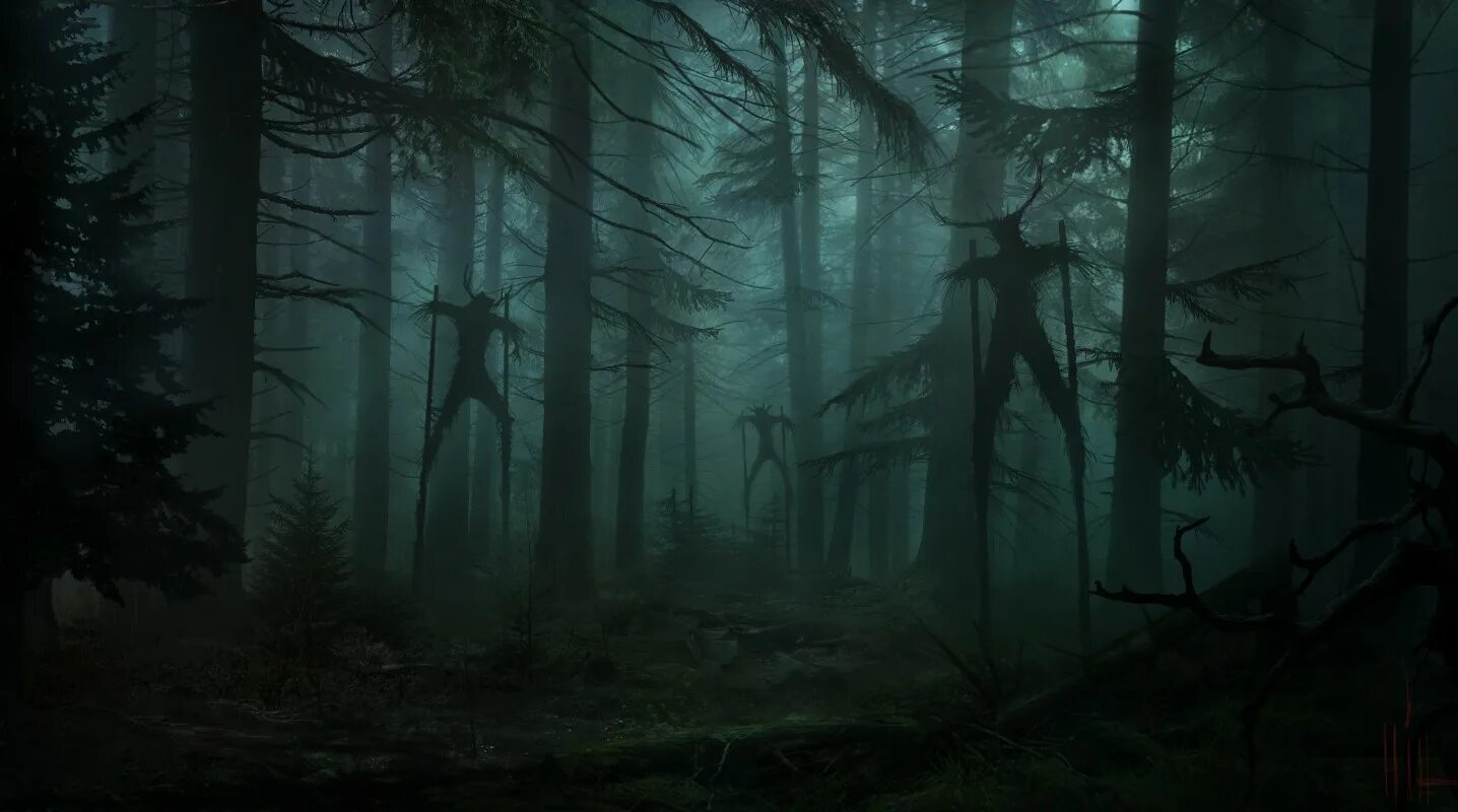 Deep in the woods. Бейкон Хиллс Волчонок лес. Мрачные леса (2019) фильм. Темный лес Геншин. Жуткий лес.