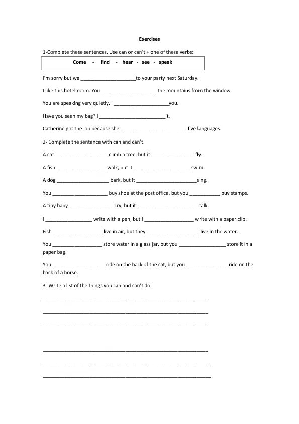 Complete with can or can t. Can can&#039;t упражнения. can worksheet. can can&#039;t worksheets 3 класс. can exercises.
