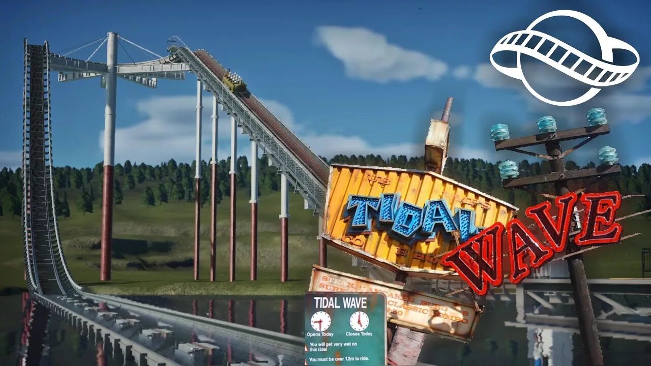 He ever ride the tidal. Tidal Wave Rollercoaster. Tidal Wave (Thorpe Park). Машина с большими колесами Planet Coaster. Tidal Wave аттракцион.