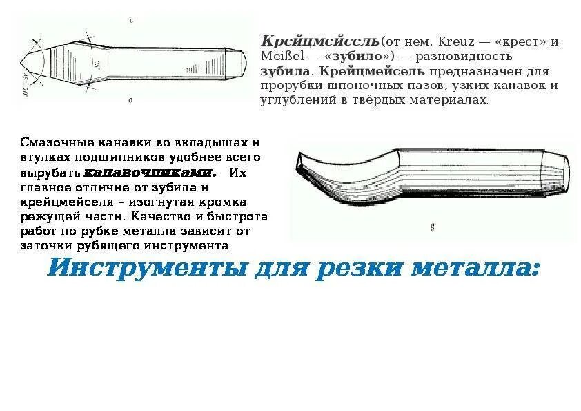 Ударно режущий инструмент для обработки металла. Инструменты для рубки крейцмейсель. Крейцмейсель слесарный инструмент. Зубило крейцмейсель канавочник. Слесарный инструмент для вырубания шпоночных пазов.