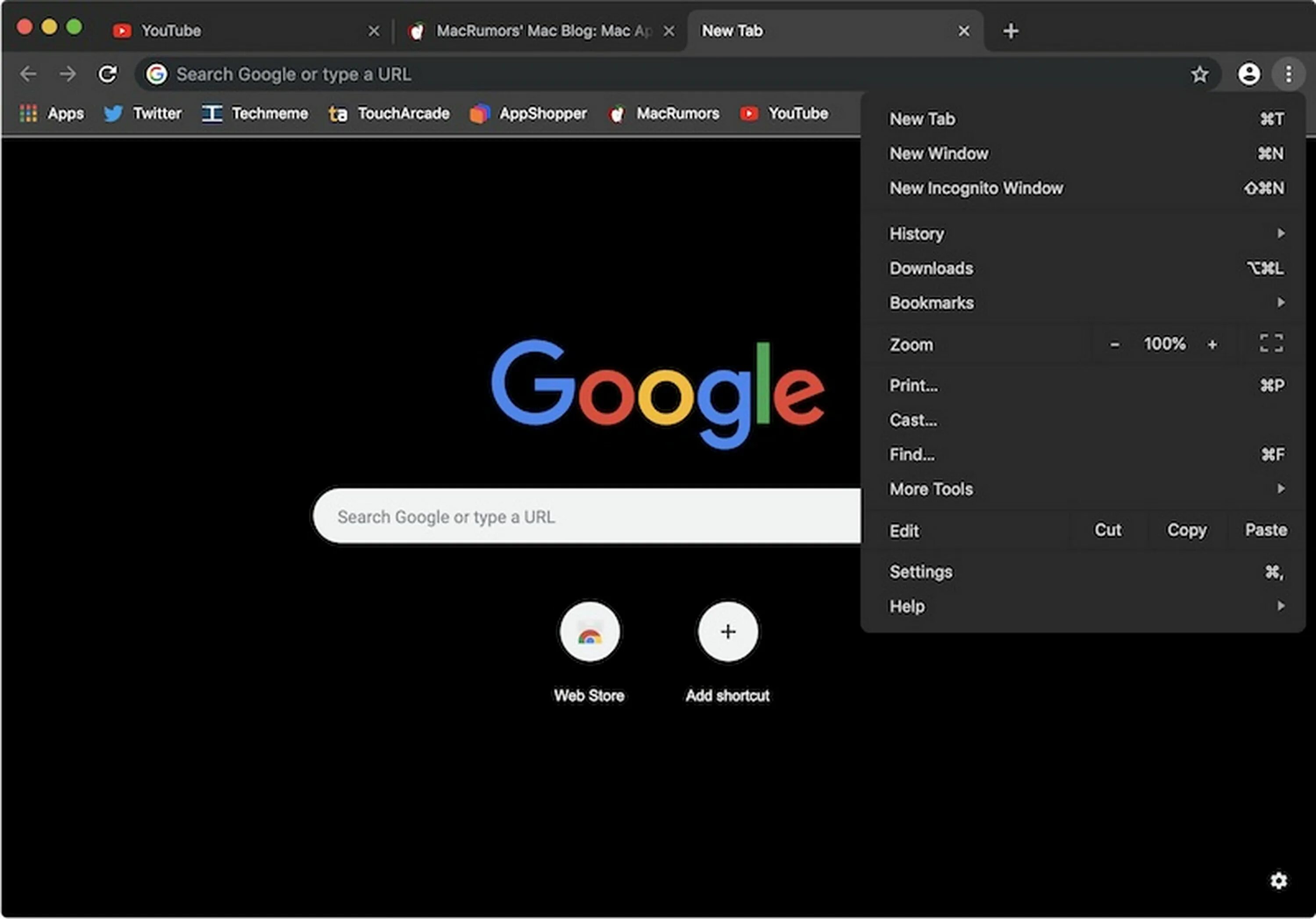 Темная тема для браузера расширение. Темная тема гугл. Google Chrome темная тема. Chrome на Мак. Темная тема хром.