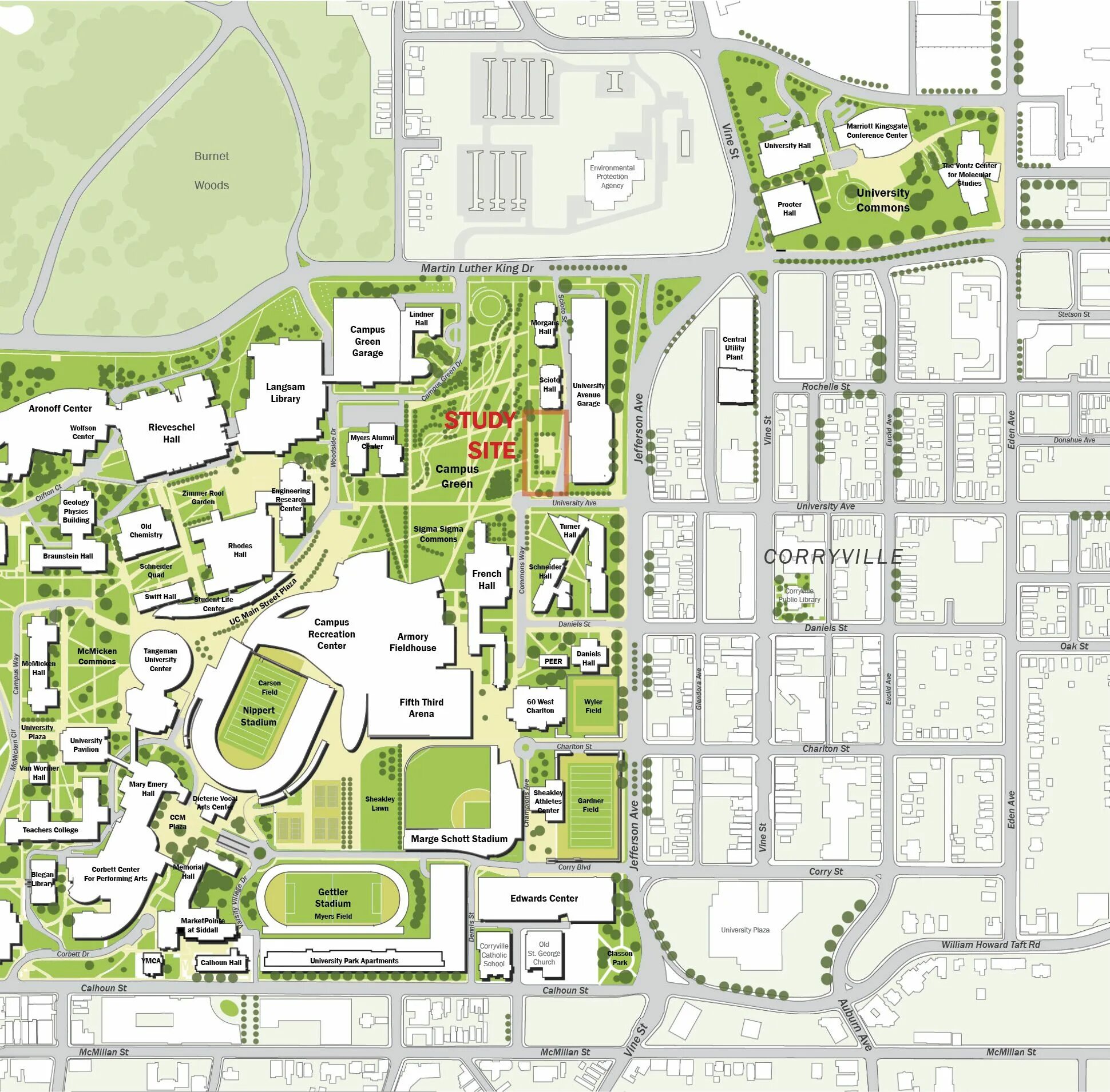 Спортивный центр Линднера, университет Цинциннати, Огайо. Neighborhood Plan University. Neighbourhood City planning. Neighbourhood Dead end planning. Urban university что это