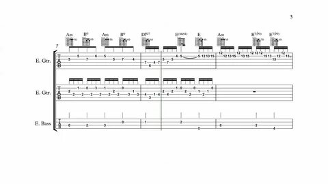 Bass tabs