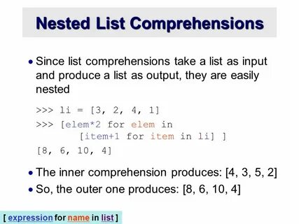 Python comprehension