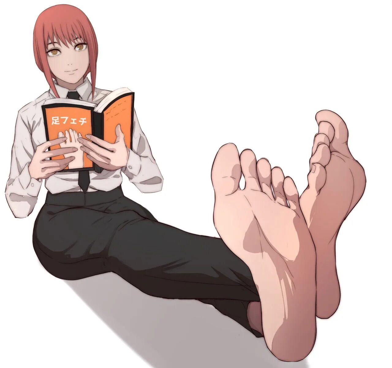 Chainsaw man Makima feet. Makima feet. Макима человек бензопила фут фетиш.