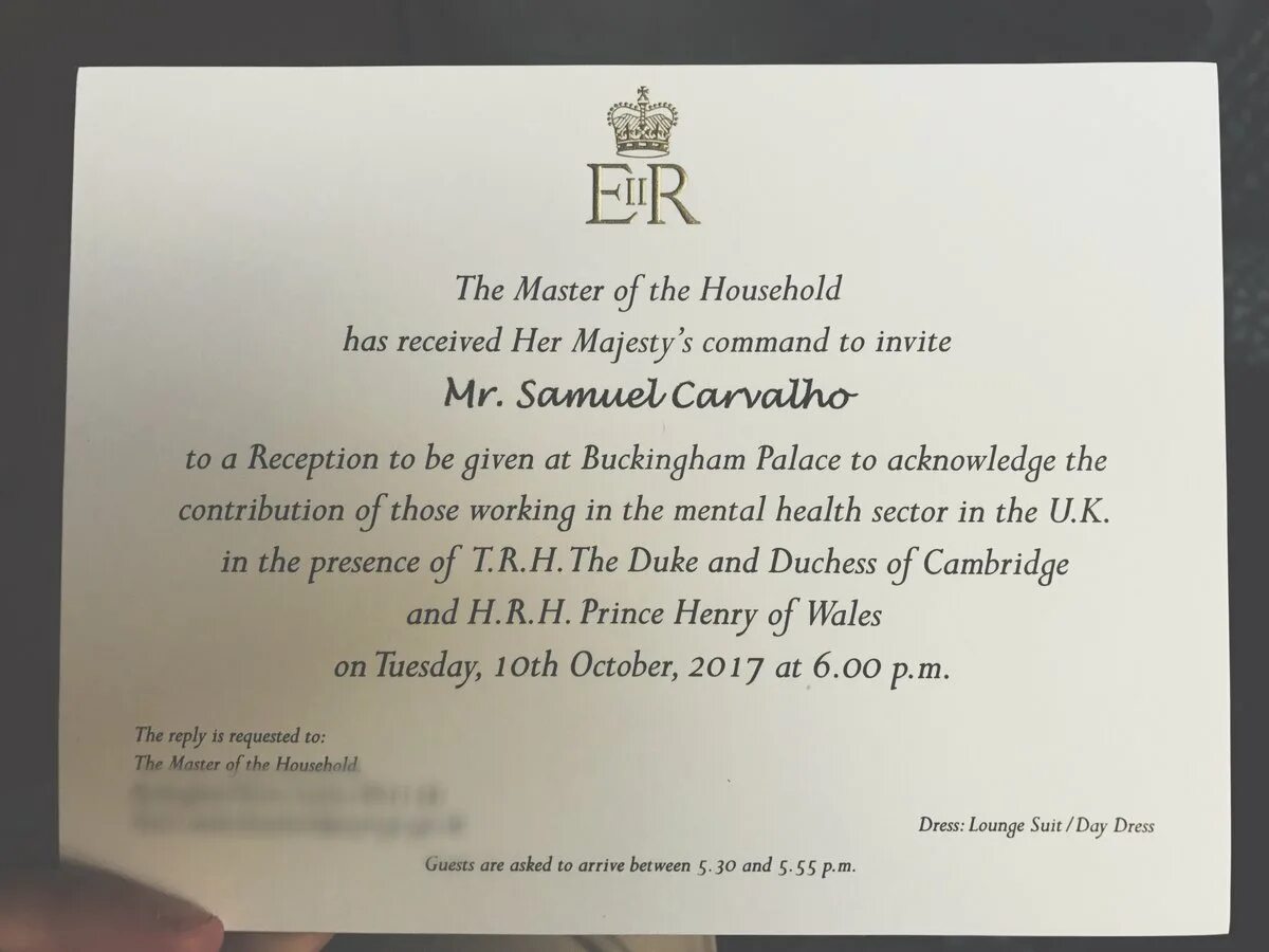 You received an invitation to. You have received an invitation.