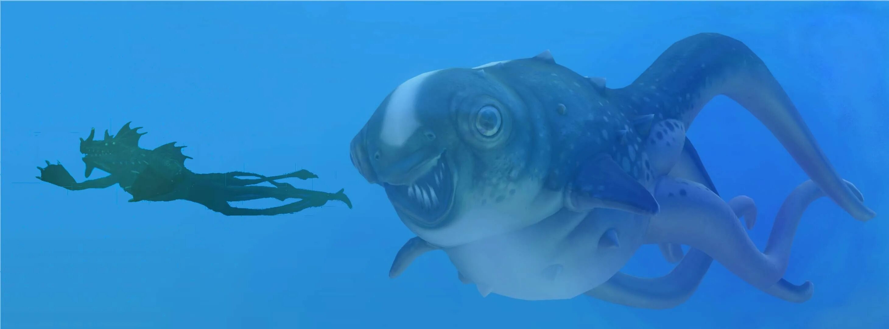 Как выглядит рыба левиафан Big Shrimp, Yefim Kligerman Sea monster art, Sea creatures, Mythical creatures a