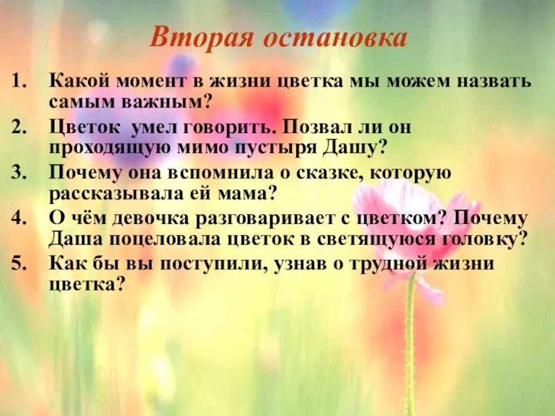 Вопросы по содержанию произведения. Вопросы по рассказу неизвестный цветок. Вопросы по неизвестному цветку. Вопросы к произведению неизвестный цветок. Вопросы по произведению неизвестный цветок.