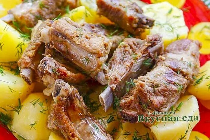 Картинки СВИНЫЕ РЕБРЫШКИ ТУШЕНЫЕ В ДУХОВКЕ