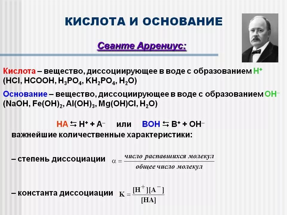 Какое основание является. Кислоты и оснований Аррениуса. Теория кислот и оснований Аррениуса Бренстеда-Лоури Льюиса. Теория кислот и оснований Аррениуса. Основные положения теории кислот и оснований Аррениуса.