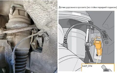Датчик пневмоподвески туарег