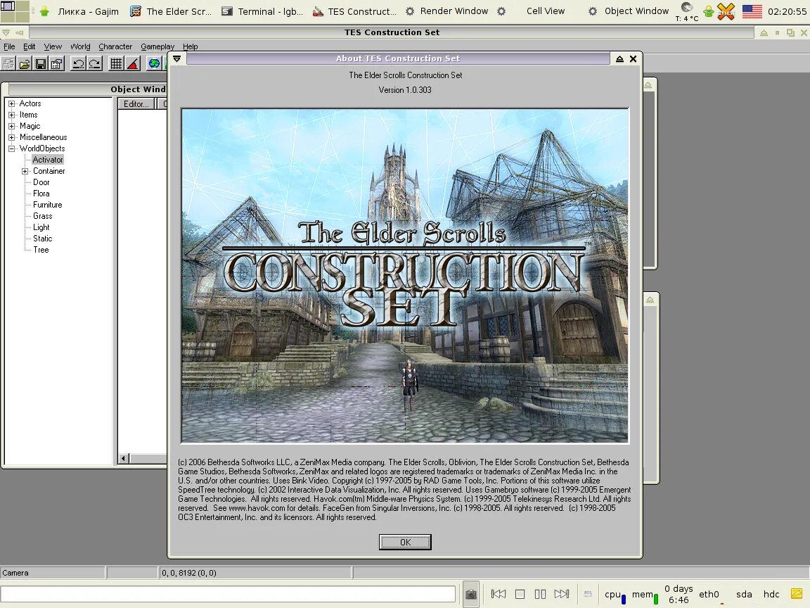 Construct set. The elder scrolls construction set. oblivion construction set. construction set. world construction set.