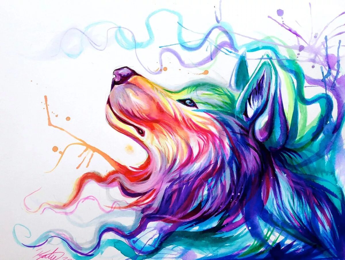 Покажи красивые рисунки. Рисунки для 2 класса для профессионалов красивые рисунки яркие. Арты карандашом наполовину цветной животные. Кавай обои разноцветный волк. Рисунок Миша яркий рисунок.