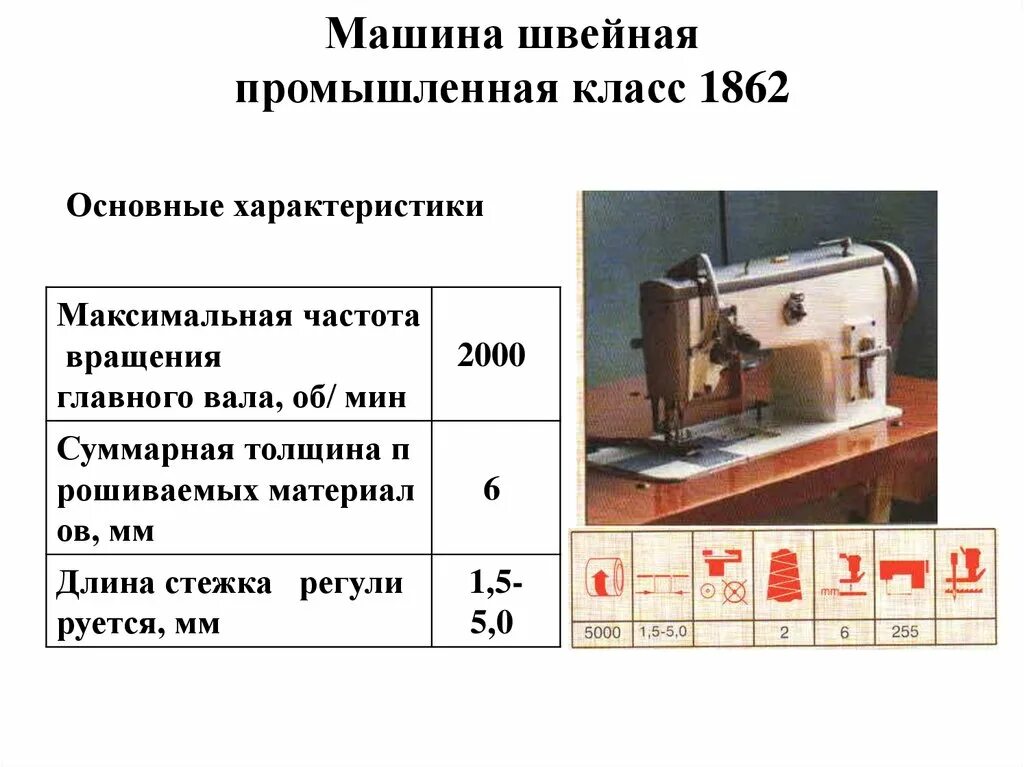 Вес швейной машинки. 1862 Швейная машина параметры. Швейная машина Подольск 1862 характеристики. Технические характеристики производственной швейной машинки. Швейная машина характеристика характеристика.