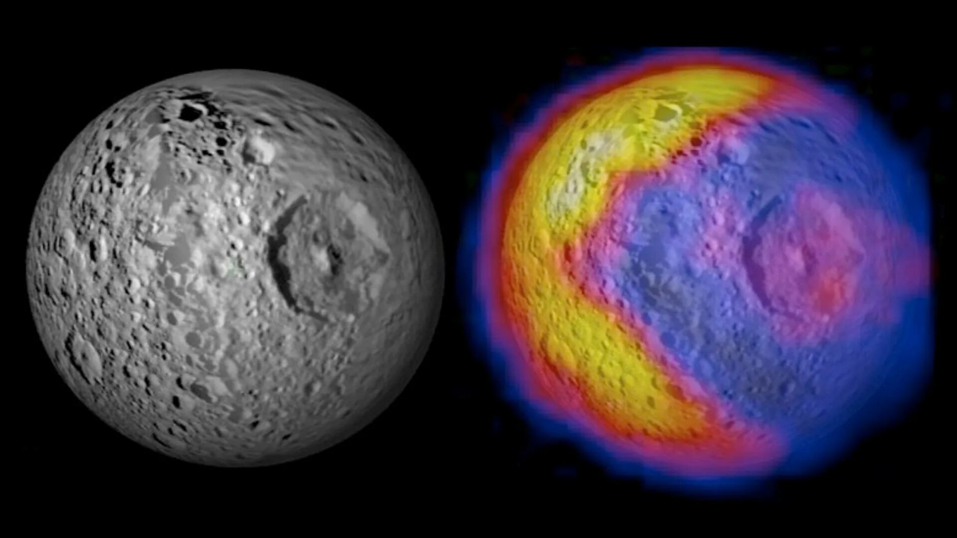 Температура на поверхности луны. Мимас Спутник Сатурна. Мимас звездасмнрти Сатурна. Мимас кратер Гершеля. Мимас звезда смерти.