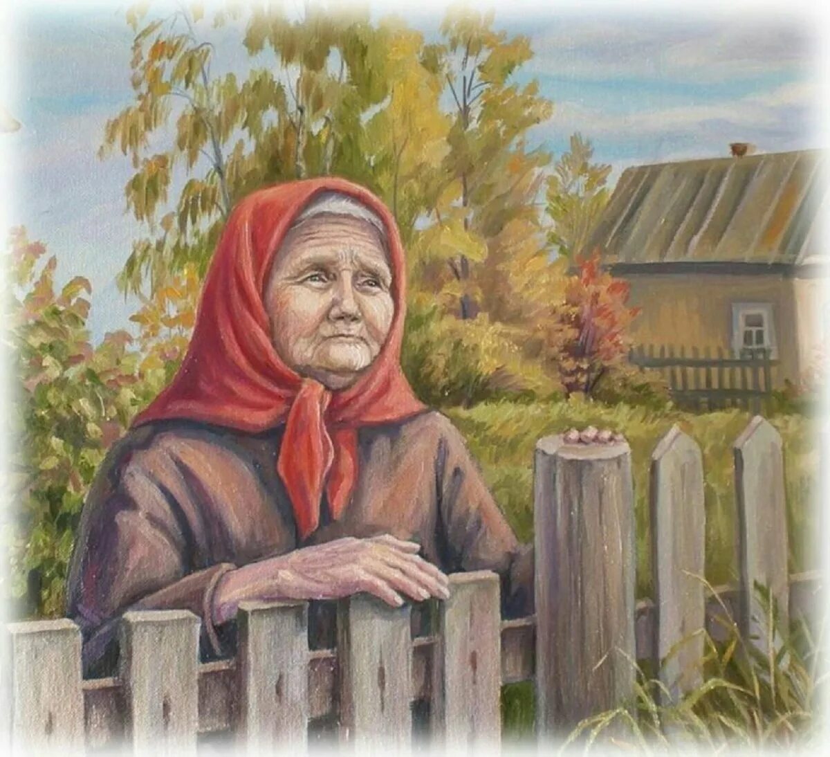 Дом матрены стоял тут же