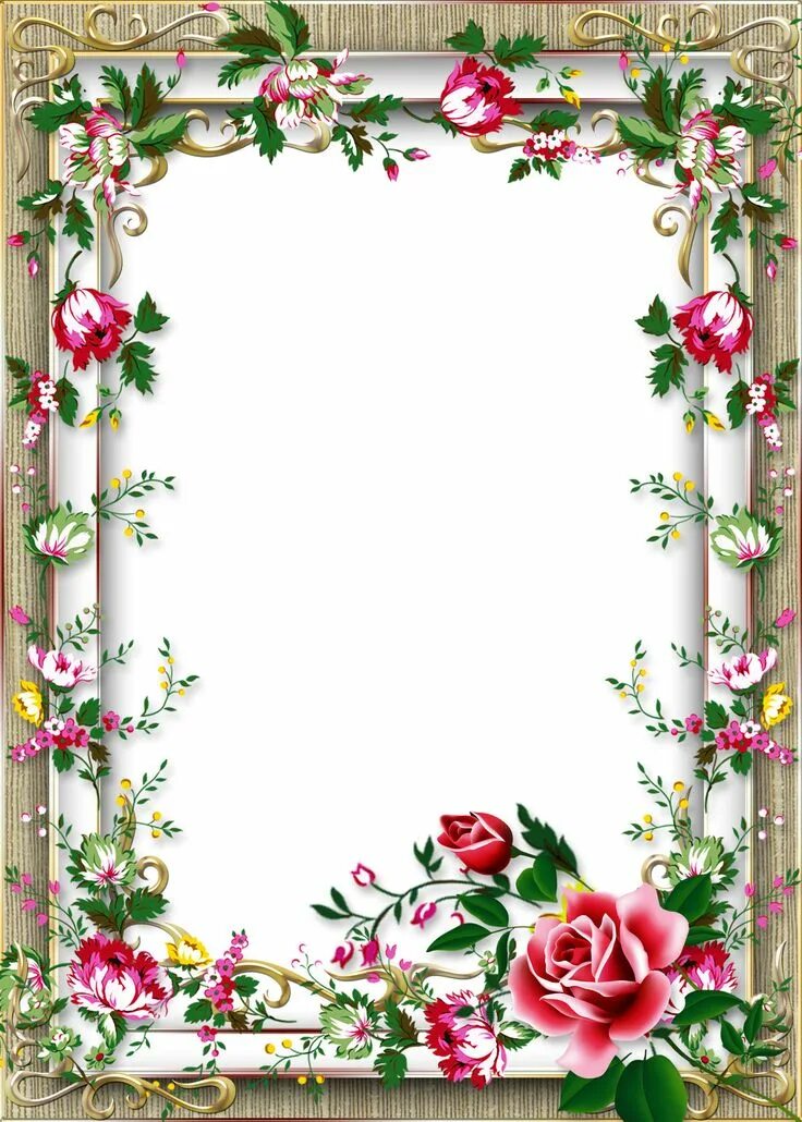 Pin di Gopalreddy su Frames Cornici di carta, Cornice di fiori, Disegno di fiori