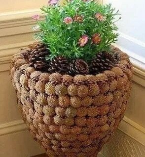 Своими руками для сада из шишек