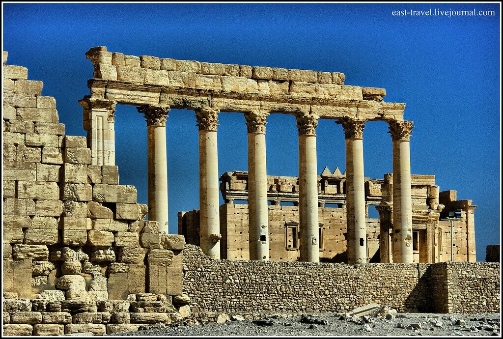 слово пальмира. слово пальмира. сирия пальмира цитадель. большая крытая колоннада. 27.