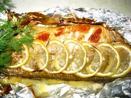 Рецепт запеченной рыбы с лимоном