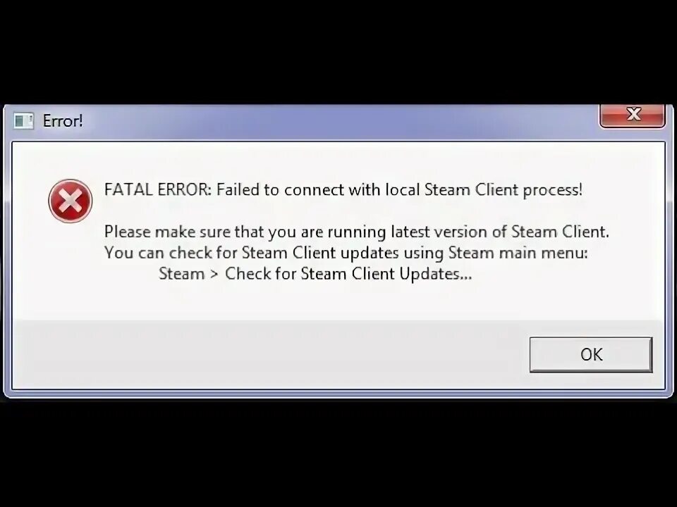 Ошибка Steam Fatal Error. Ошибка 105 стим. Фатальная ошибка стим. Ошибка при запуске КС го Fatal Error.