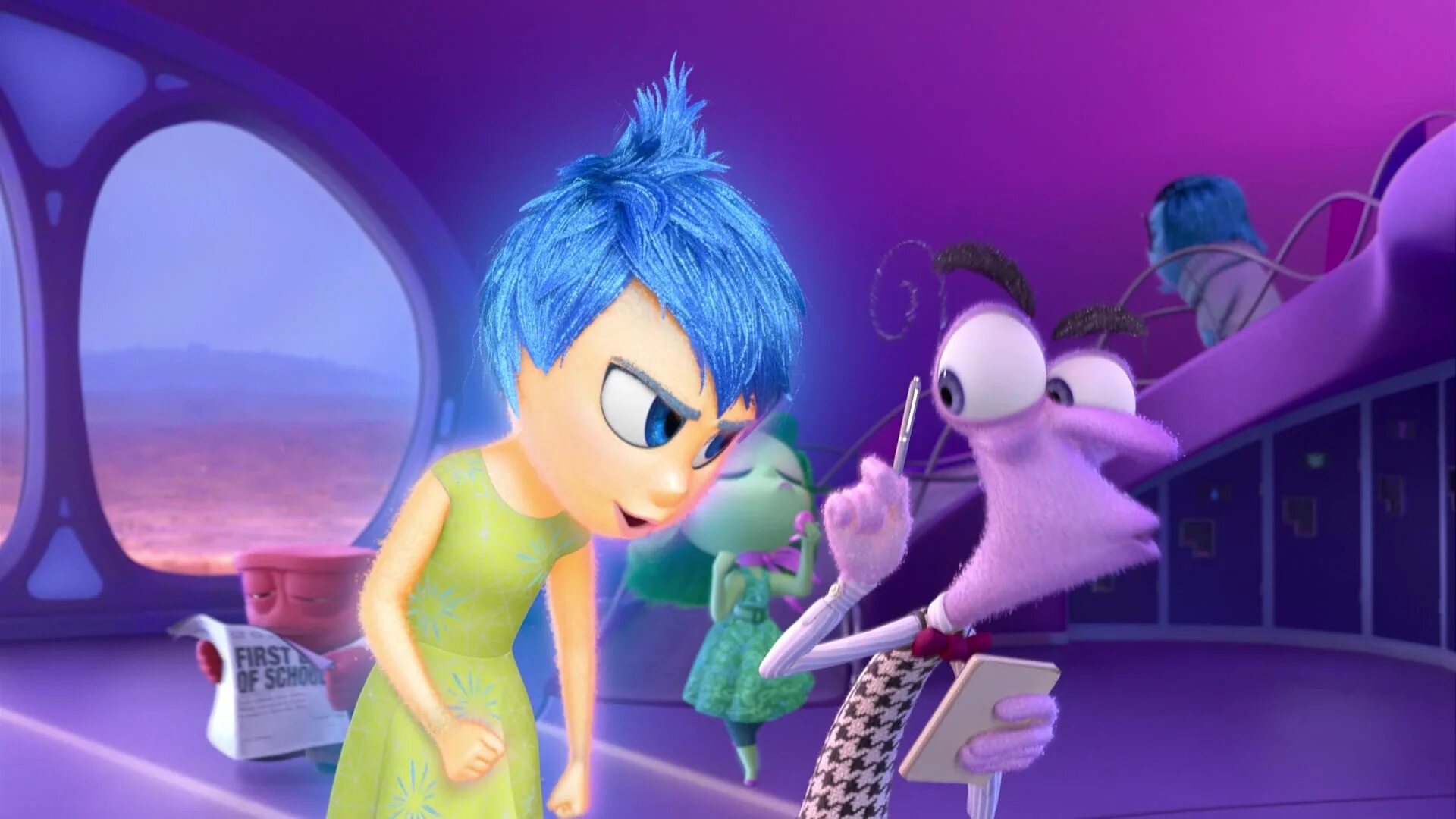 Joy disgust fear anger sad. Inside out joy and fear. Головоломка дисней. Inside out песня. Головоломка страх и гнев шип.