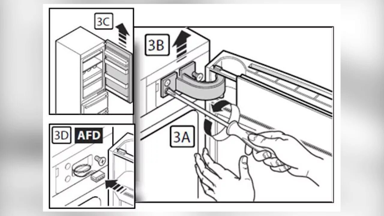 Перевесить дверь холодильника бош. Перевесить дверь холодильника Bosch.