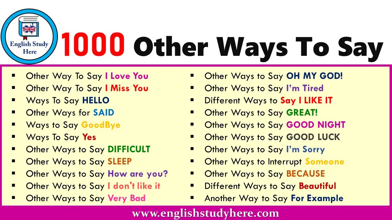 I am good how to say