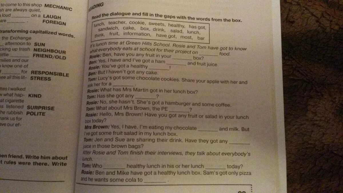 Read the dialogue and fill in the. Read the Dialogue and fill in the gaps with the Words from the Box Rosie Ben 6 класс. Read the Dialogue and fill in the gaps with the Words from the Box lunch teacher cookie Sweets. Read the Dialogue and fill in the gaps with the Words from the Box Rosie Ben 6 класс Ben Yes i have. You and Tom have getting the Trophy..