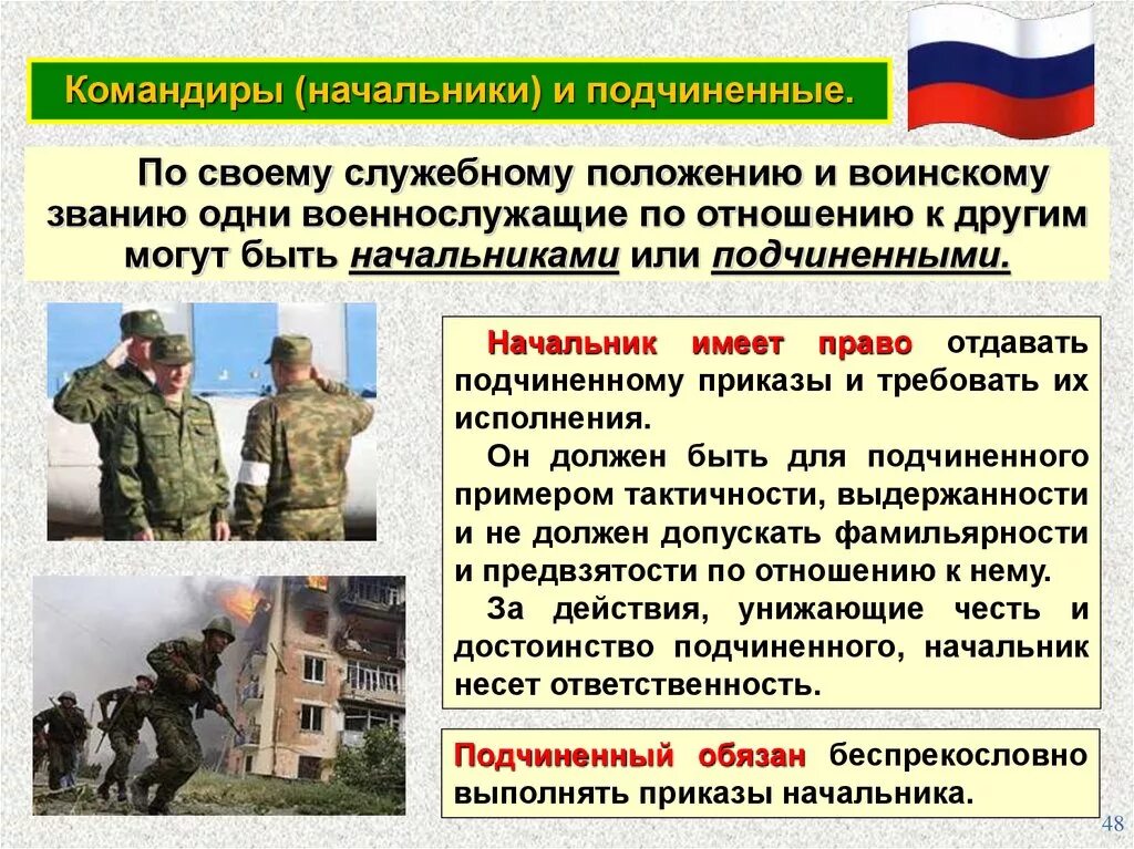 Условия военного положения в рф. Начальники и подчиненные военнослужащих. Командиры начальники и подчиненные. Начальники и подчиненные по своему воинскому званию. Начальниками или подчиненными военные.