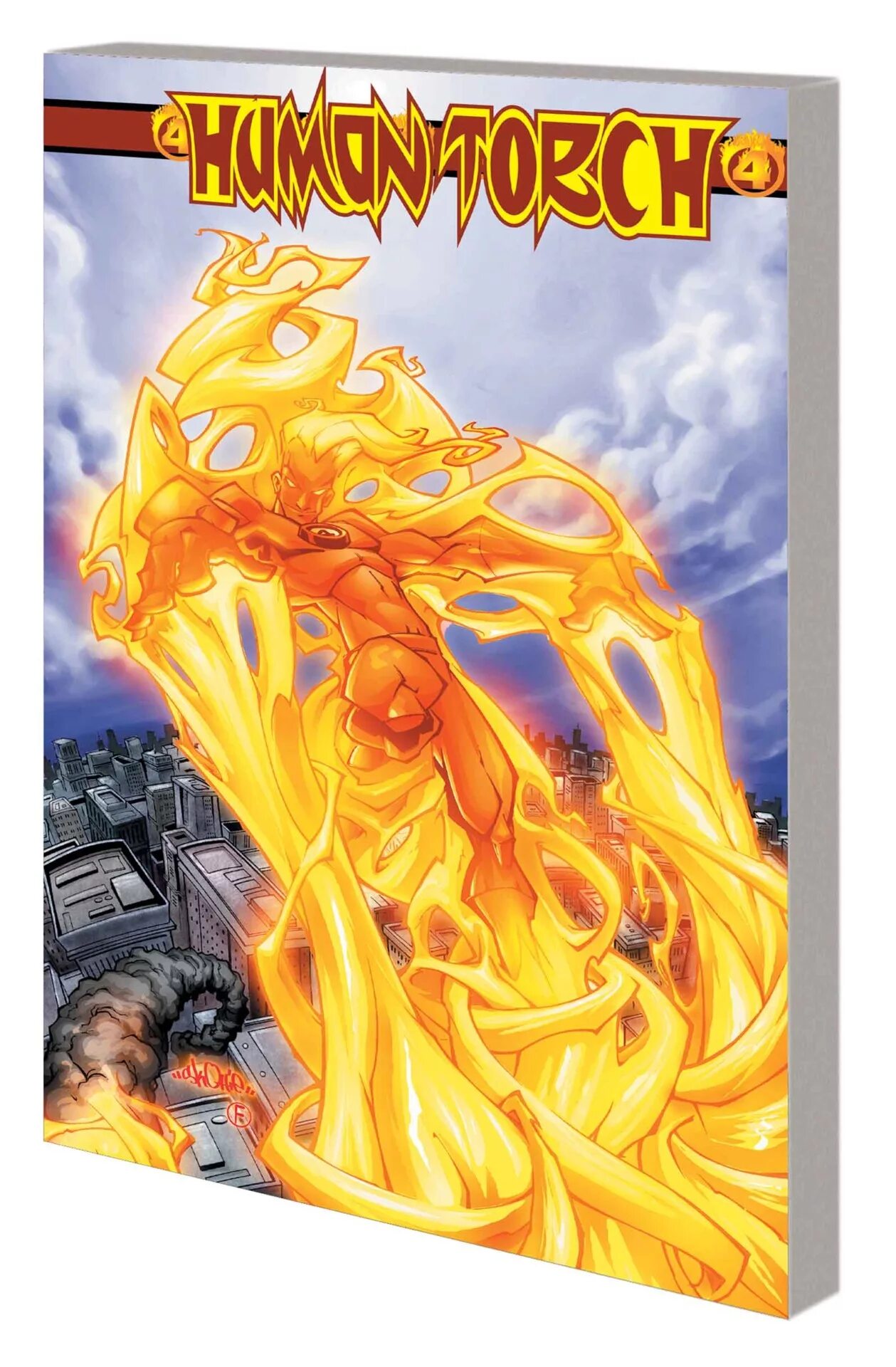 Torch compile. Ожог марвел. человек факел карточка. human torch комикс. человек факел манга.