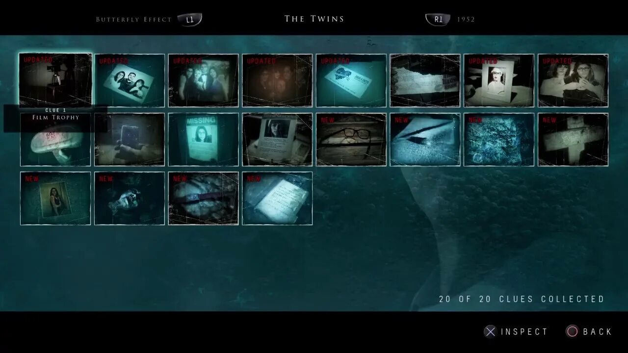 Until dawn все предметы
