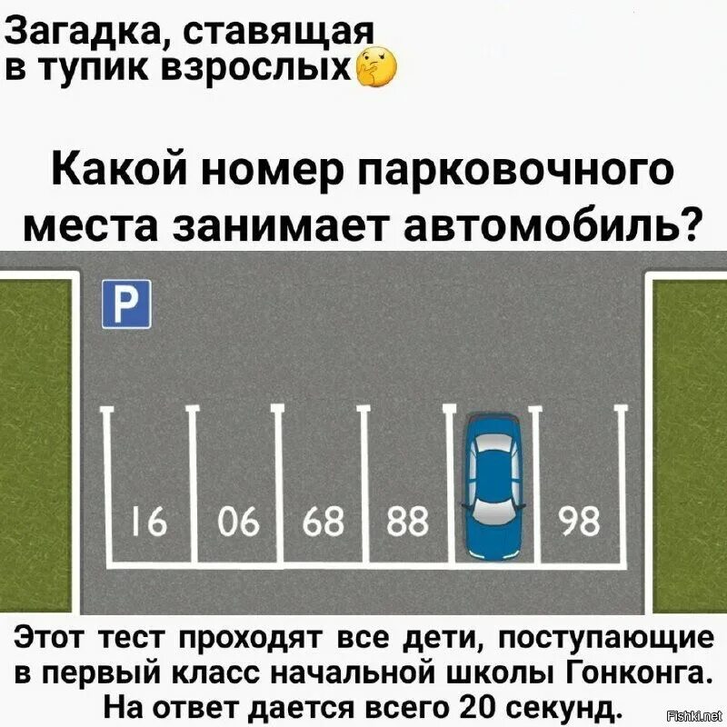 Загадка ответ карман. Какой номер у парковочного места. задачка с парковочным местом. загадка про номер парковочного места. номер парковочного места под машиной.
