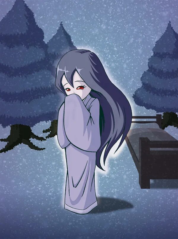 Юки Онна. Юки Онна японская мифология. Yuki-Onna Yume Nikki.