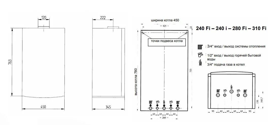 Подключение бакси луна 3. Габариты газового котла бакси Луна 3. Габариты котла Baxi Luna 3. Котел газовый Baxi Luna-3 240 Fi габариты. Габариты котла бакси Луна 3.