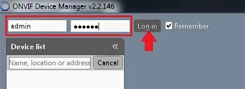Onvif device manager
