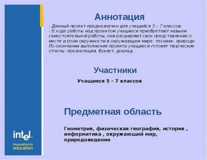 Аннотация 2 класс