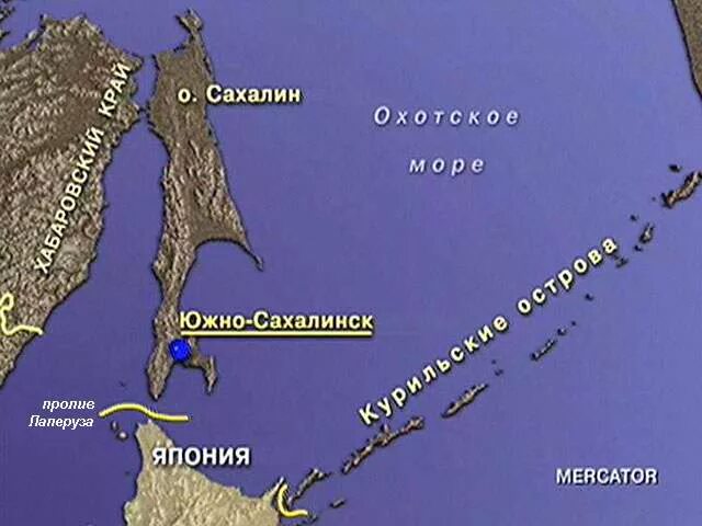 Покажи сахалин на карте россии. Сахалин пролив Лаперуза карта. Лаперуза Кунаширский пролив. Пролив Лаперуза отделяет остров Сахалин. Проливы Лаперуза и Кунаширский на карте.