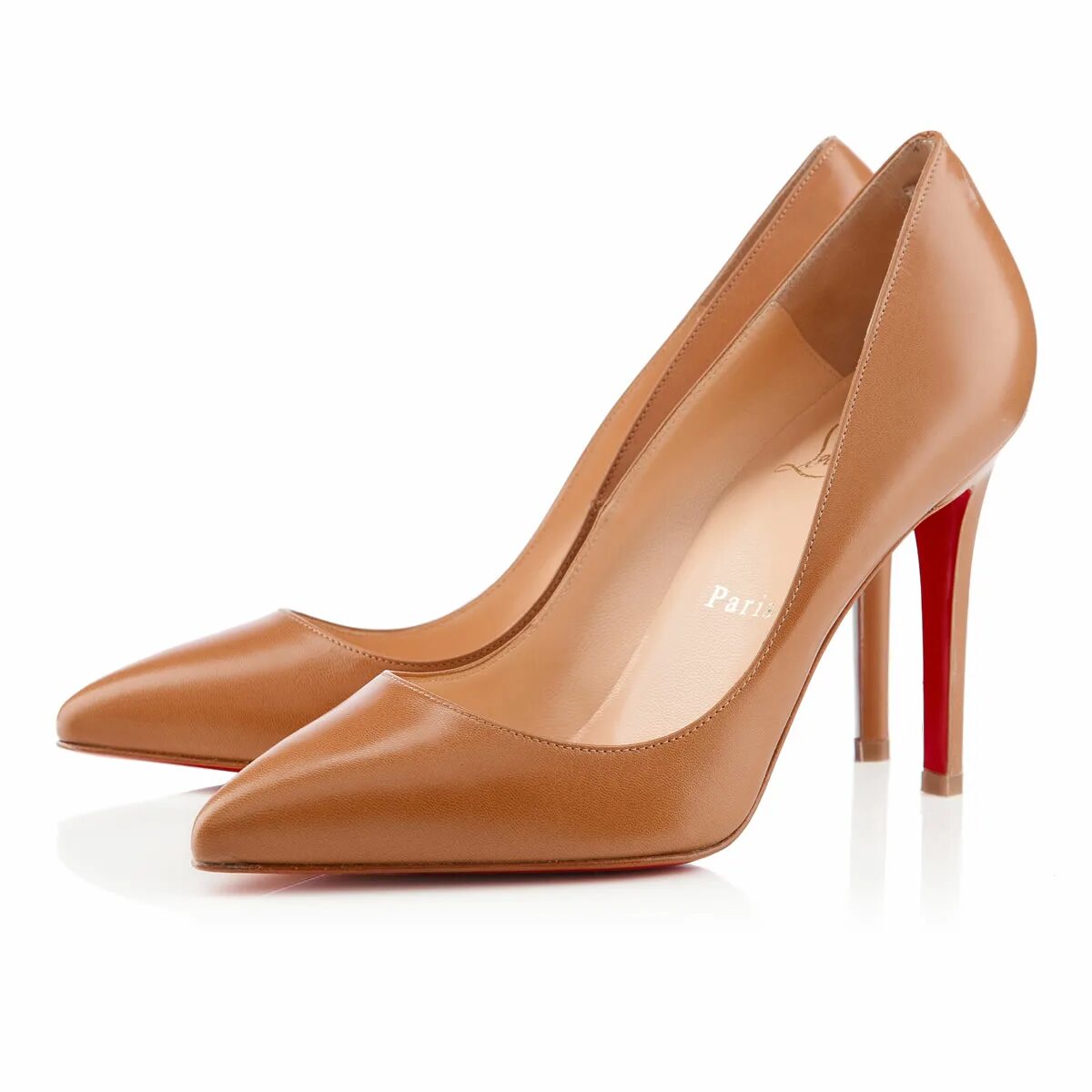 Телесные туфли. Кожаные туфли christian louboutin. кристиан лабутен туфли женские. christian louboutin pigalle. туфли женские бежевые.