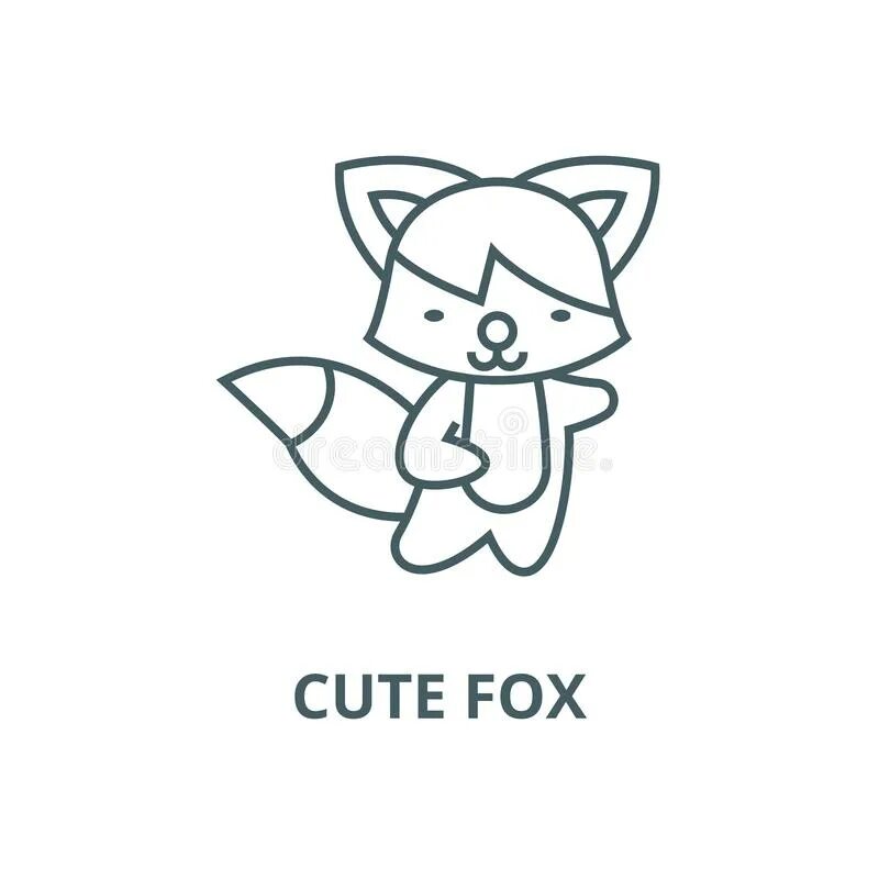 Fox line. Лиса Симпл лайны. Fox outline logo. Лайн кьют. Simple Fox outline drawing.