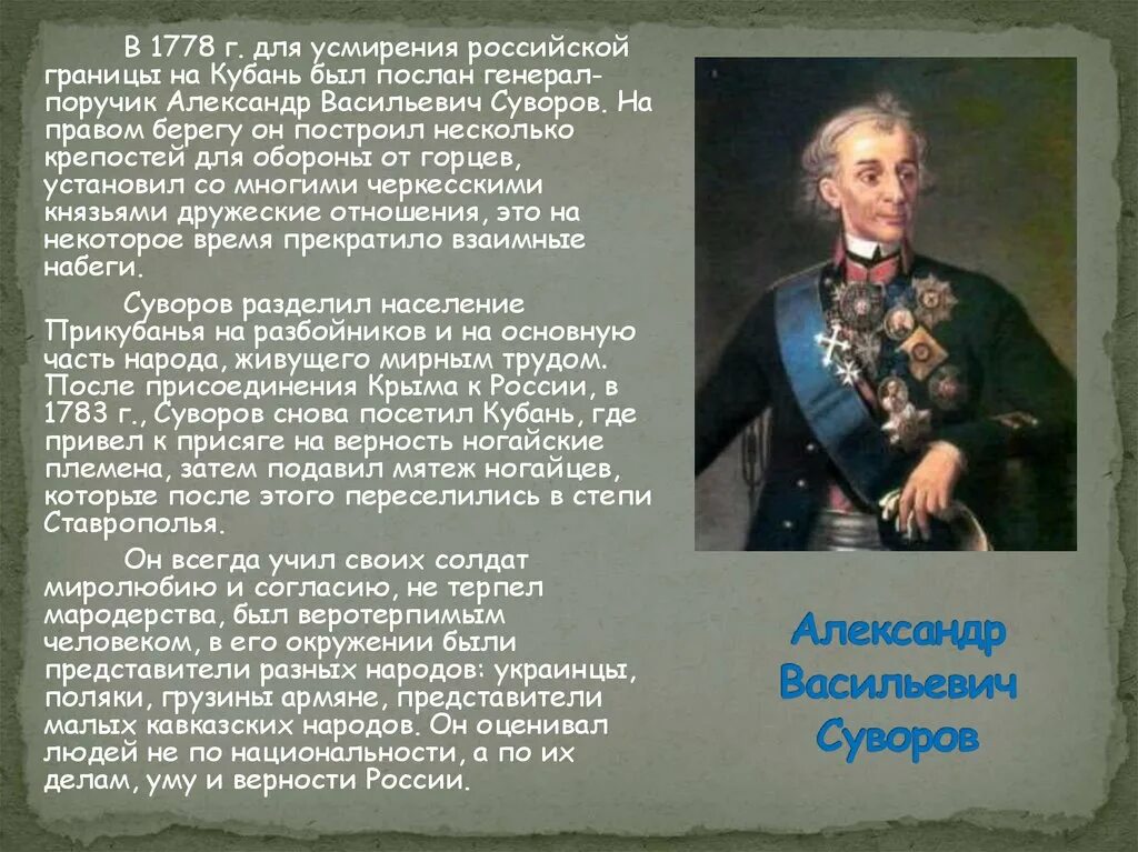 Сообщение о суворове 8 класс. Суворов биография.