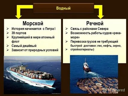 Речной транспорт плюсы и минусы