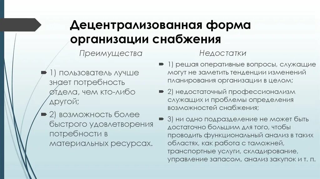 Формы организации снабжения. Форма организацииснабжкния. Децентрализованная форма организации снабжения. Централизованное и децентрализованное снабжение.