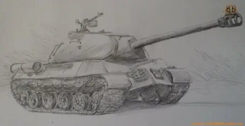 Как нарисовать танк ис