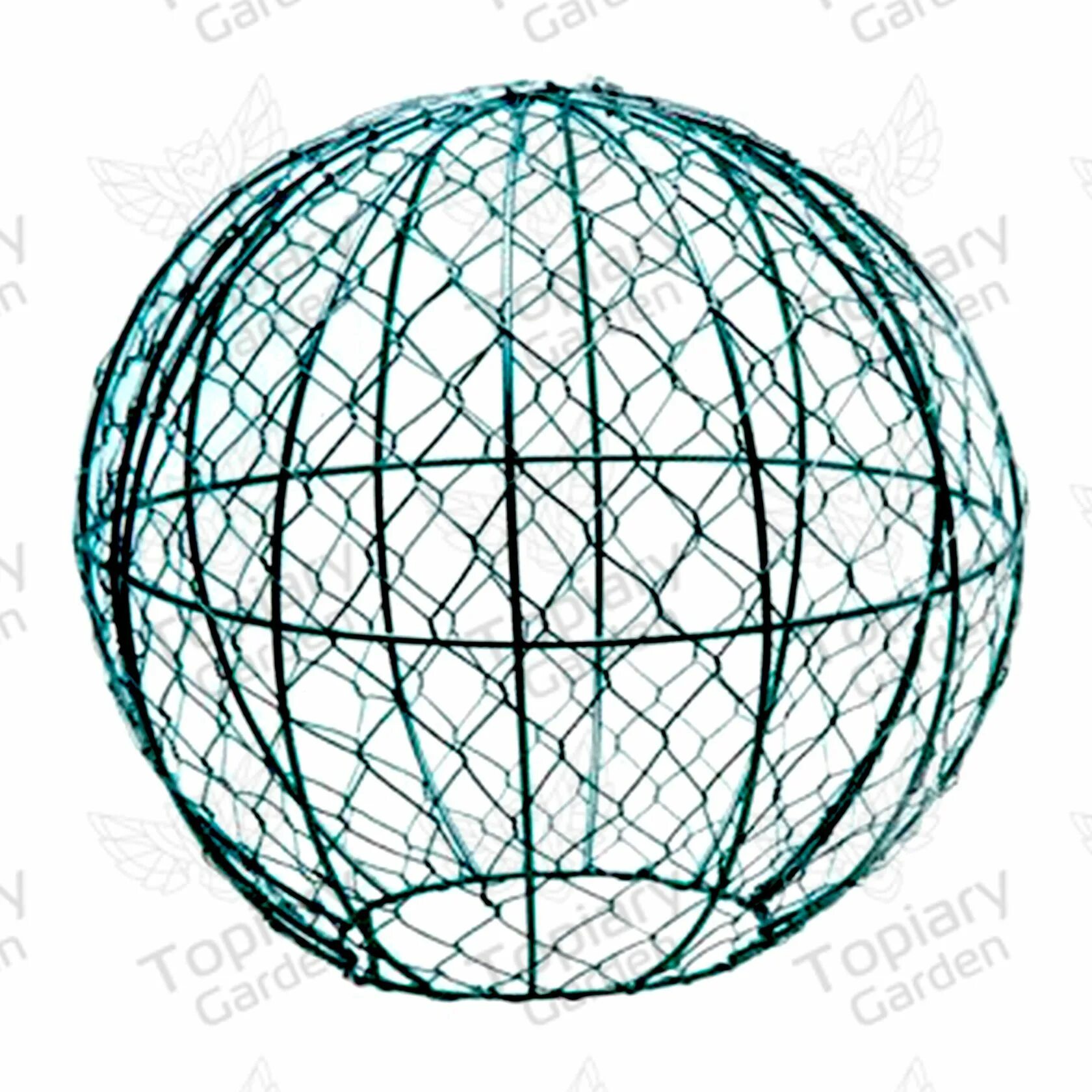 Рисунок на металлическом шаре. Каркас для фигурного кустарника Burgon & Ball "шар", диаметр 30 см. Каркас шара из проволоки. Каркас проволочный шар. Металлический каркас шара.